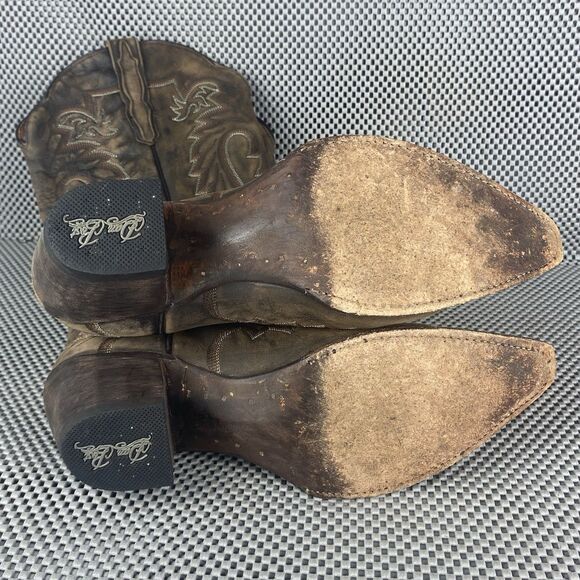 Dan Post Heather Cowboy Boots Womens 9 M Brown Leather Western Made In Mexico - Picture 13 of 16